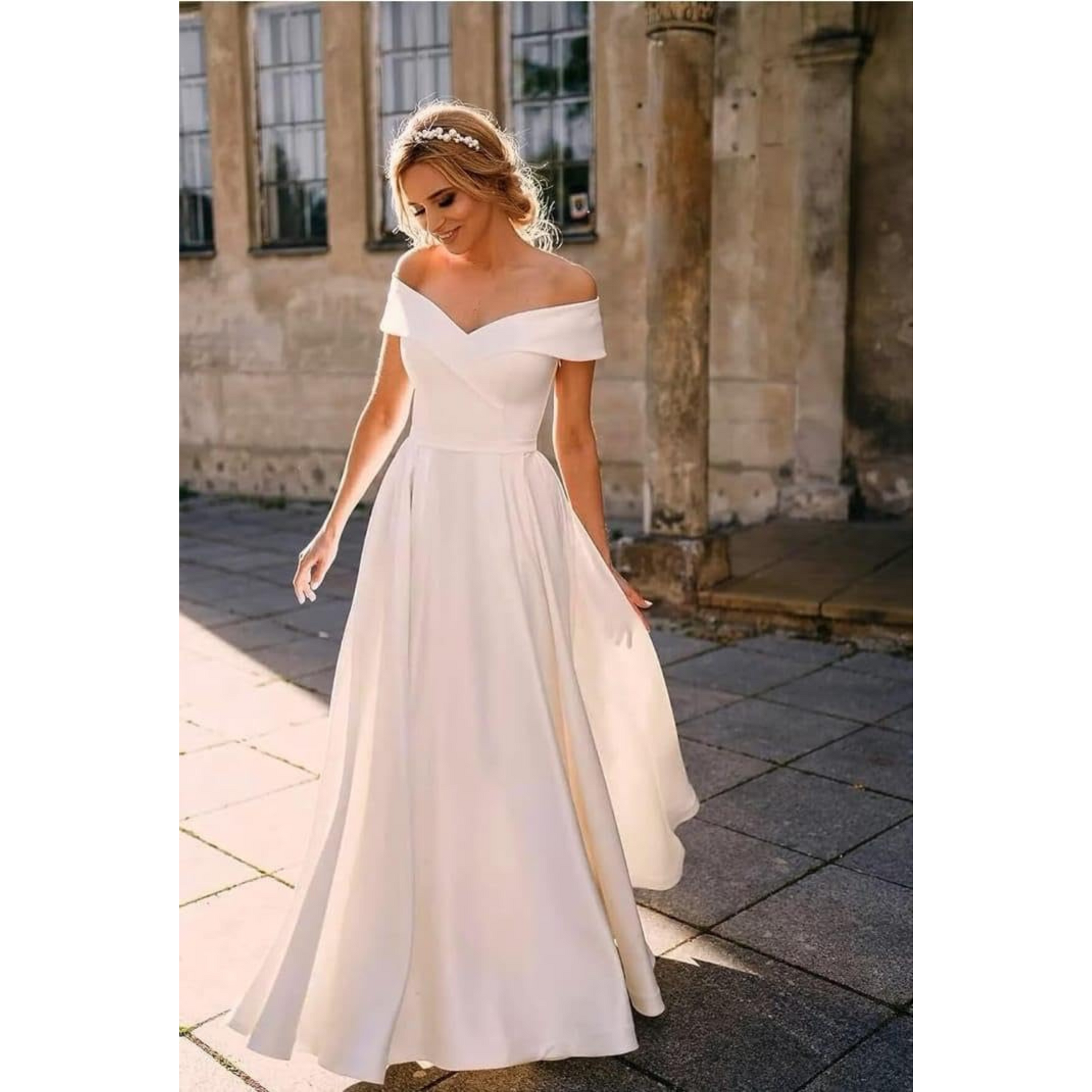 Ariana Women's Mermaid Satin Boho Bridal Gowns