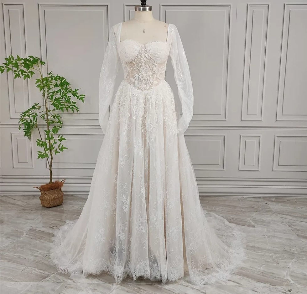 High Quality Puff Sleeve Women Wedding Dresses