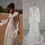 Thumbnail: Bohemia Long Flare Sleeves V-Neck Low Back Mermaid Lace Wedding Dress For Women Sweep Train Tassel Bride Gown