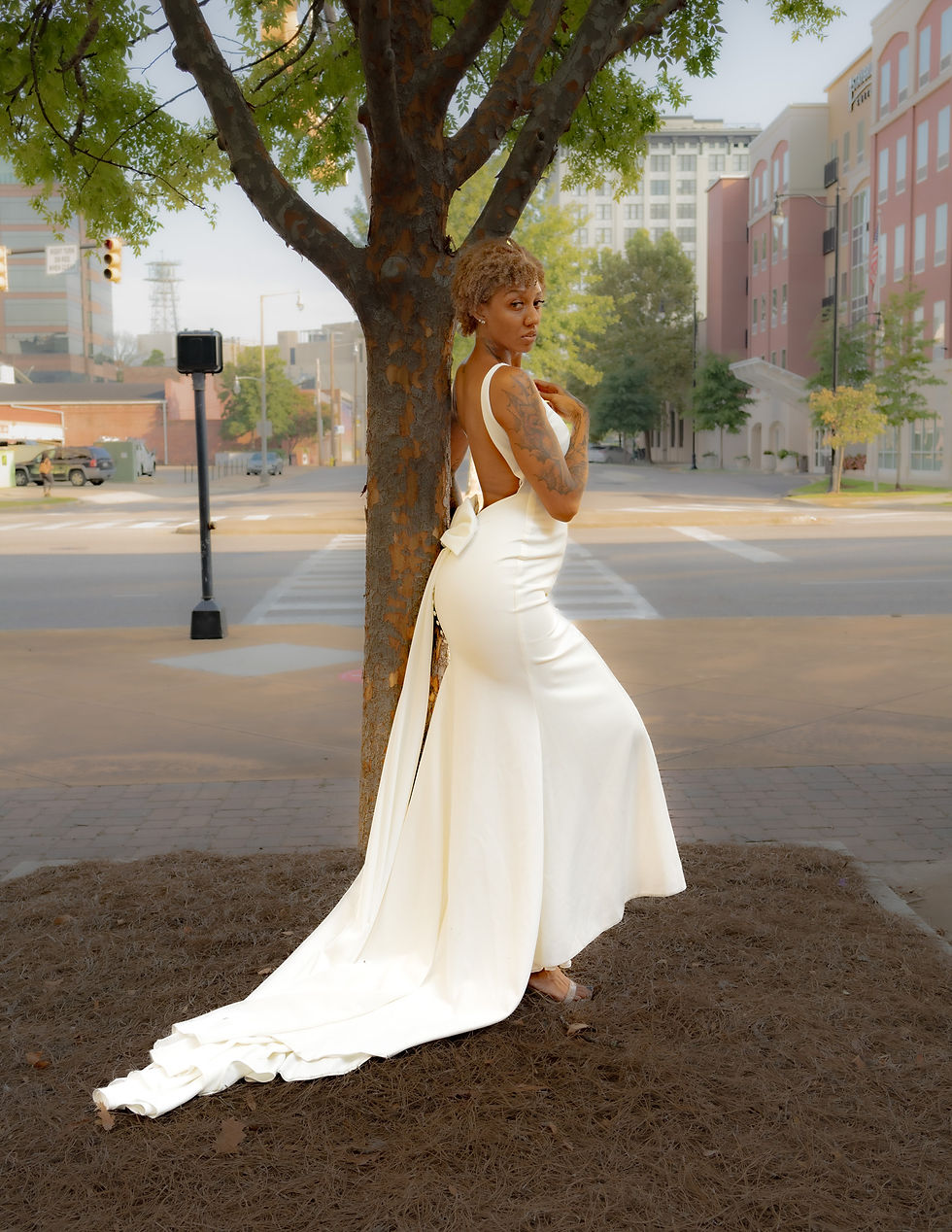 Thumbnail: Mel'Rose French Crepe Wedding Gown 