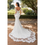 Thumbnail: Women Mermaid Bride Beach Boho White Lace Wedding Dress