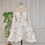 Thumbnail: High Quality Off Shoulder 3D Embroidery Lace Mini Wedding Dress