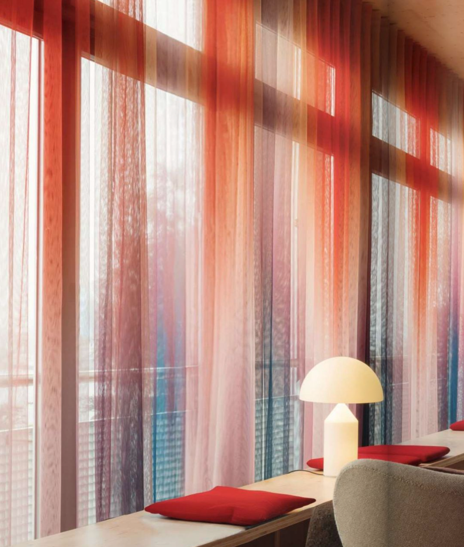 4Spaces sheer fabric drapery.