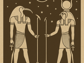 Thoth and Khonsu