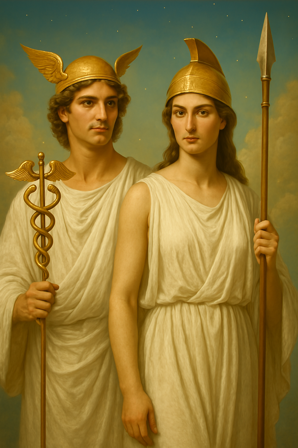 Hermes and Pallas Athena