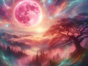 Pink Full Moon Receiving Spiritual Gifts