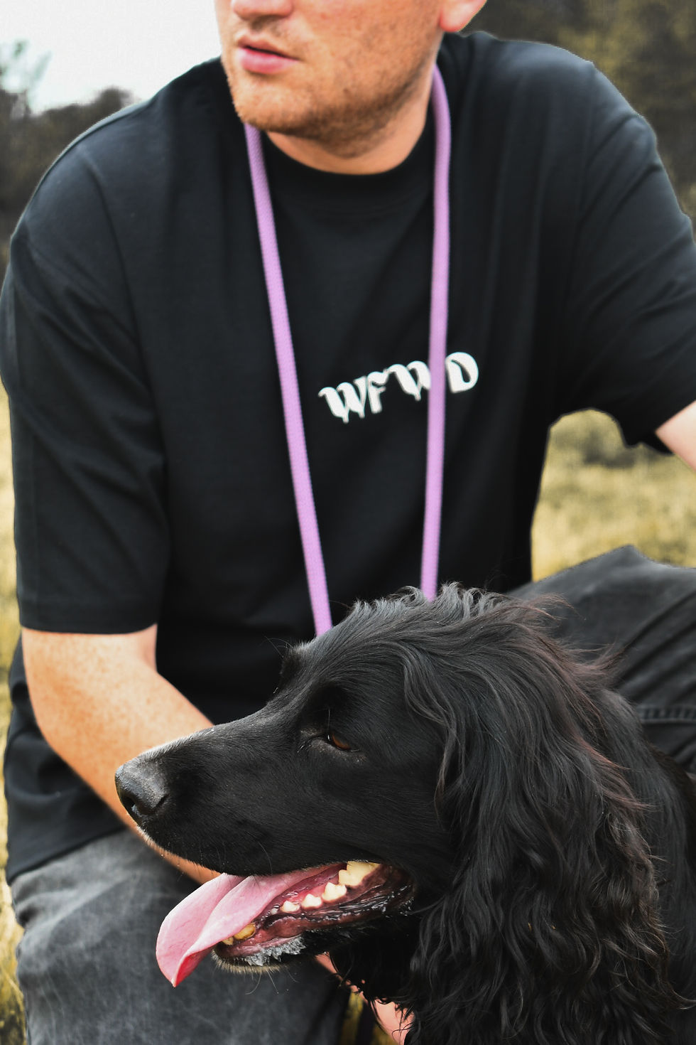 Thumbnail: Black Oversized Unisex WFWD Box Tee