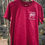 Thumbnail: Burgundy Organic Unisex WoofWood Dog Walking Club Tee