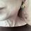 Thumbnail: Enamel and silver earrings