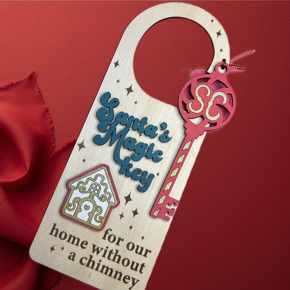 Santa's Magic Key Doorhanger