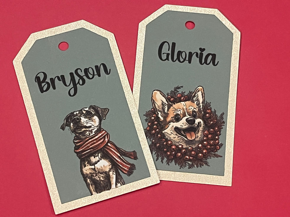Christmas Tag - Funny Dogs