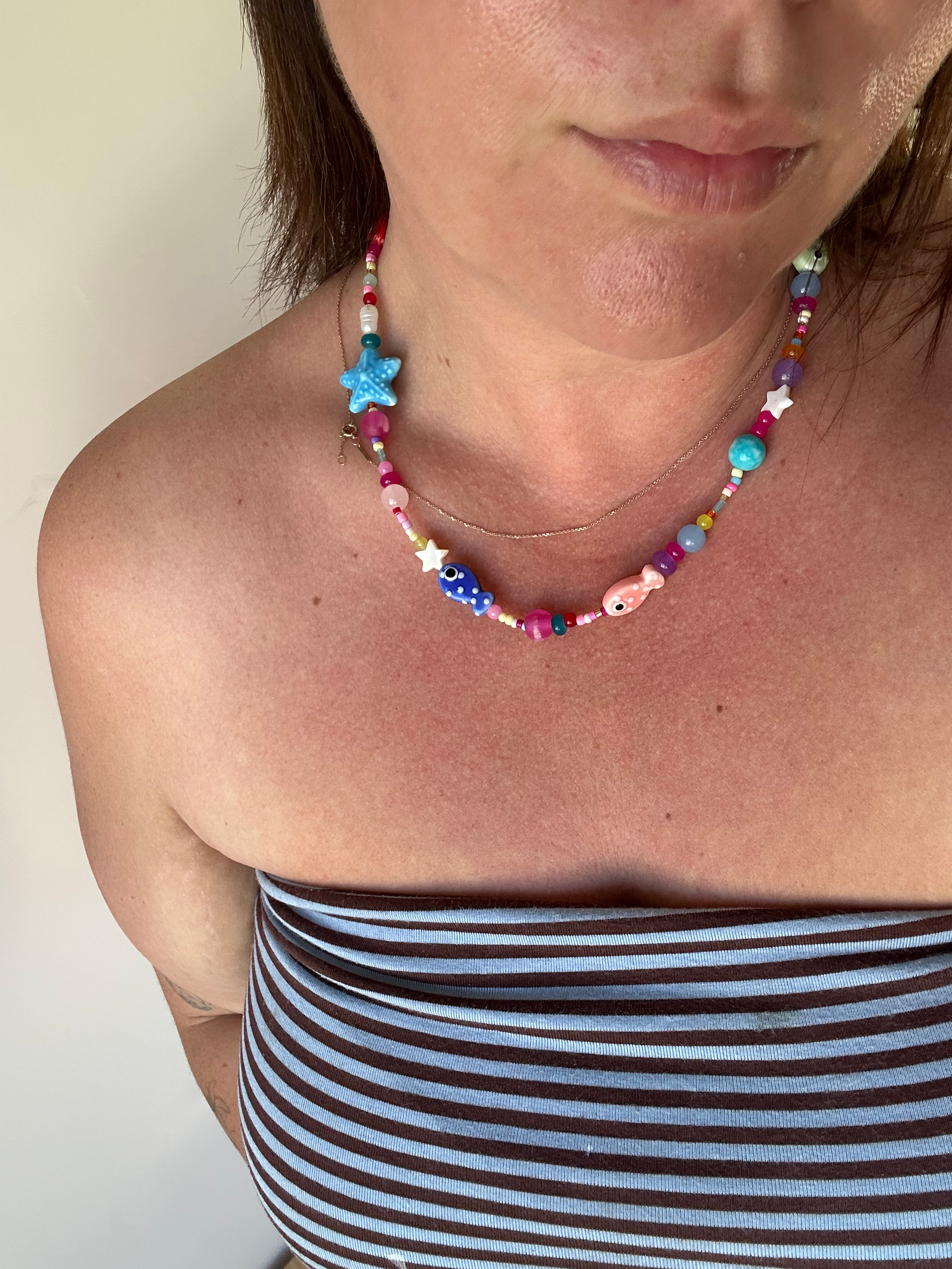 Holly Beaded Necklace