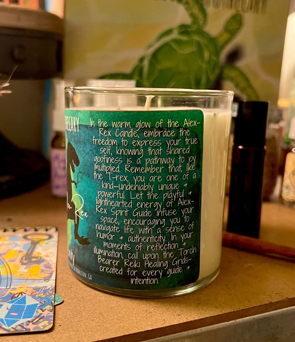 Thumbnail: Torch Bearer Rex- Chaos & Community- Spirit Guide Intention Candle