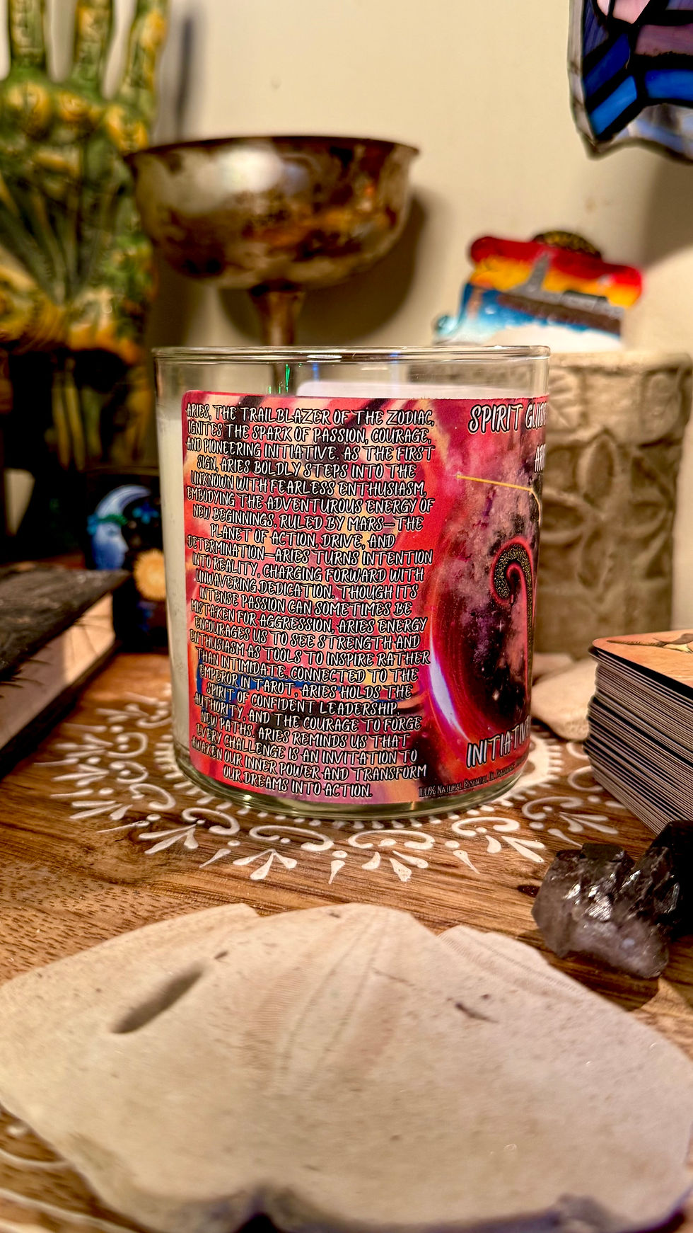 Thumbnail: Aries- Initiative & Pasion- Astrology Zodiac Intention Candle