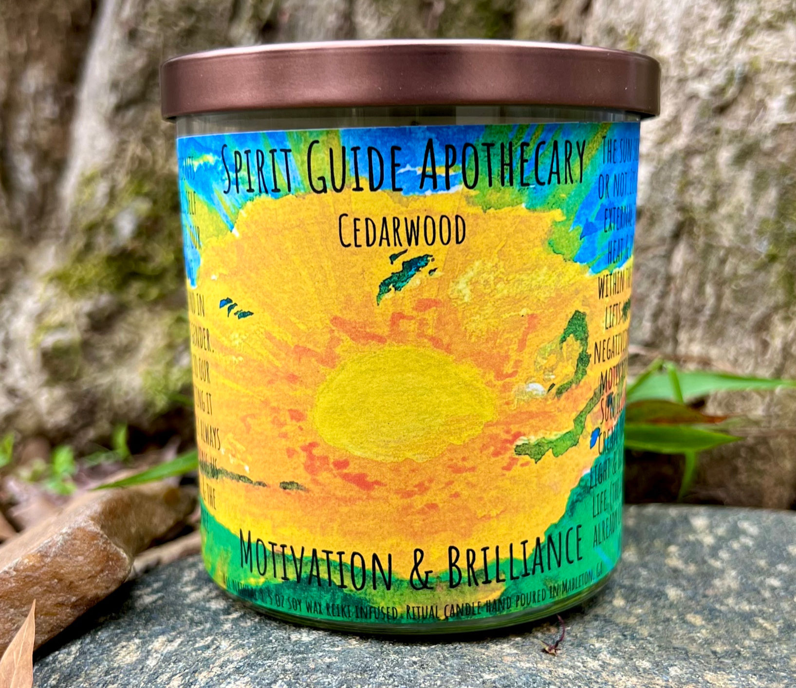 Sun- Motivation & Brilliance- Spirit Guide Intention Candle