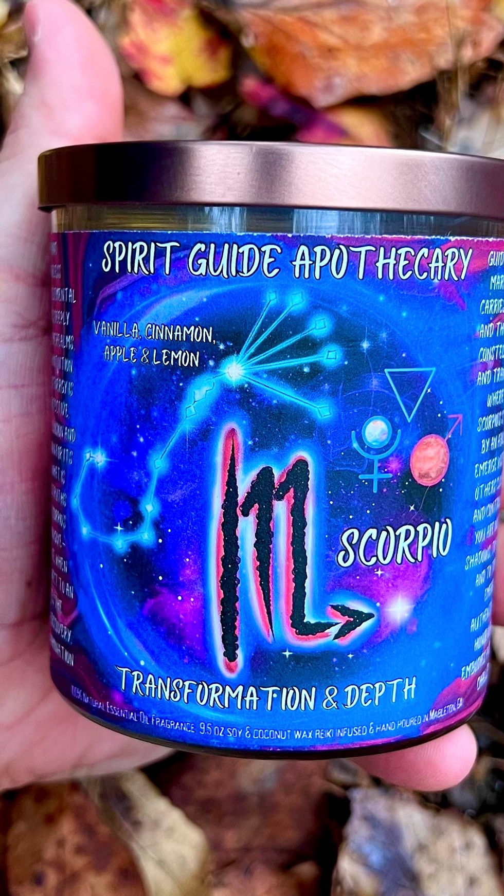 Thumbnail: Scorpio- -Transformation & Depth & Passion- Zodiac Intention Candle