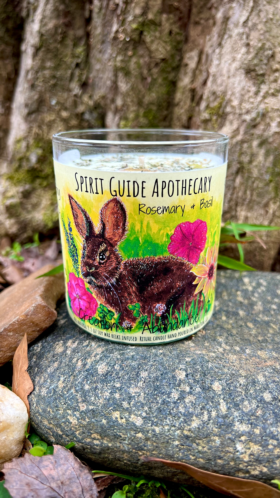 Thumbnail: Rabbit- Creation & Abundance- Spirit Guide Intention Candle