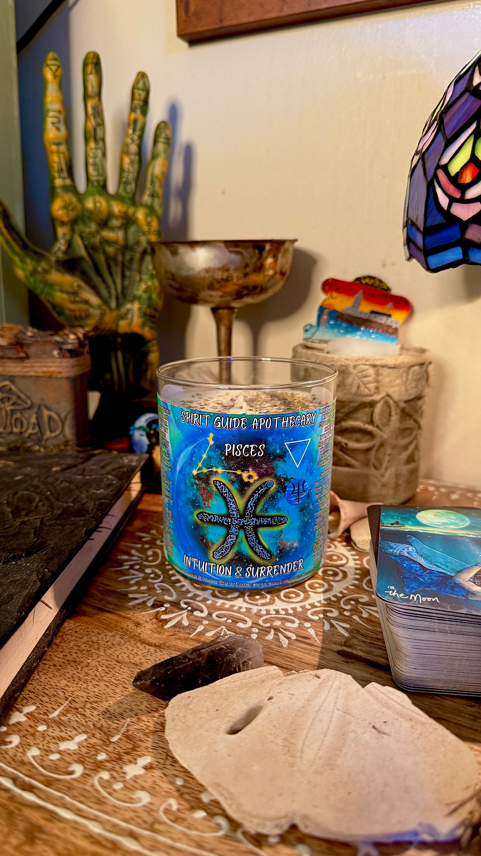 Thumbnail: Pisces- Intuition & Surrender- Astrology Zodiac Intention Candle