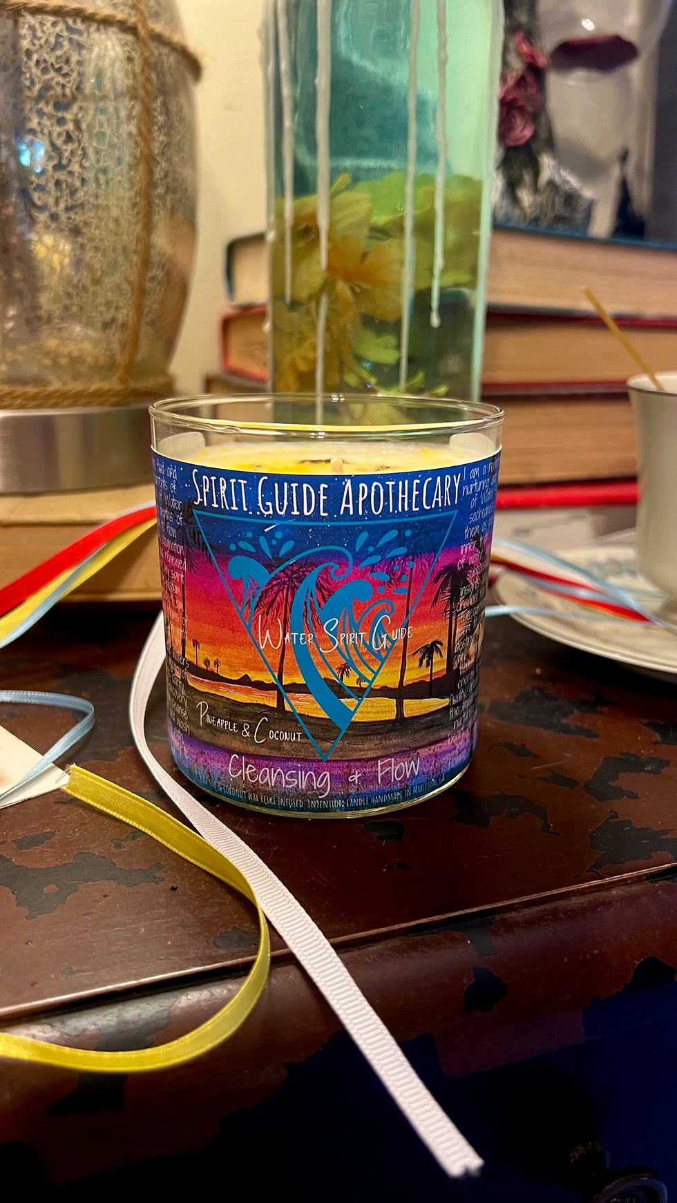 Thumbnail: Water- Cleansing & Flow- Element Spirit Guide Intention Candle