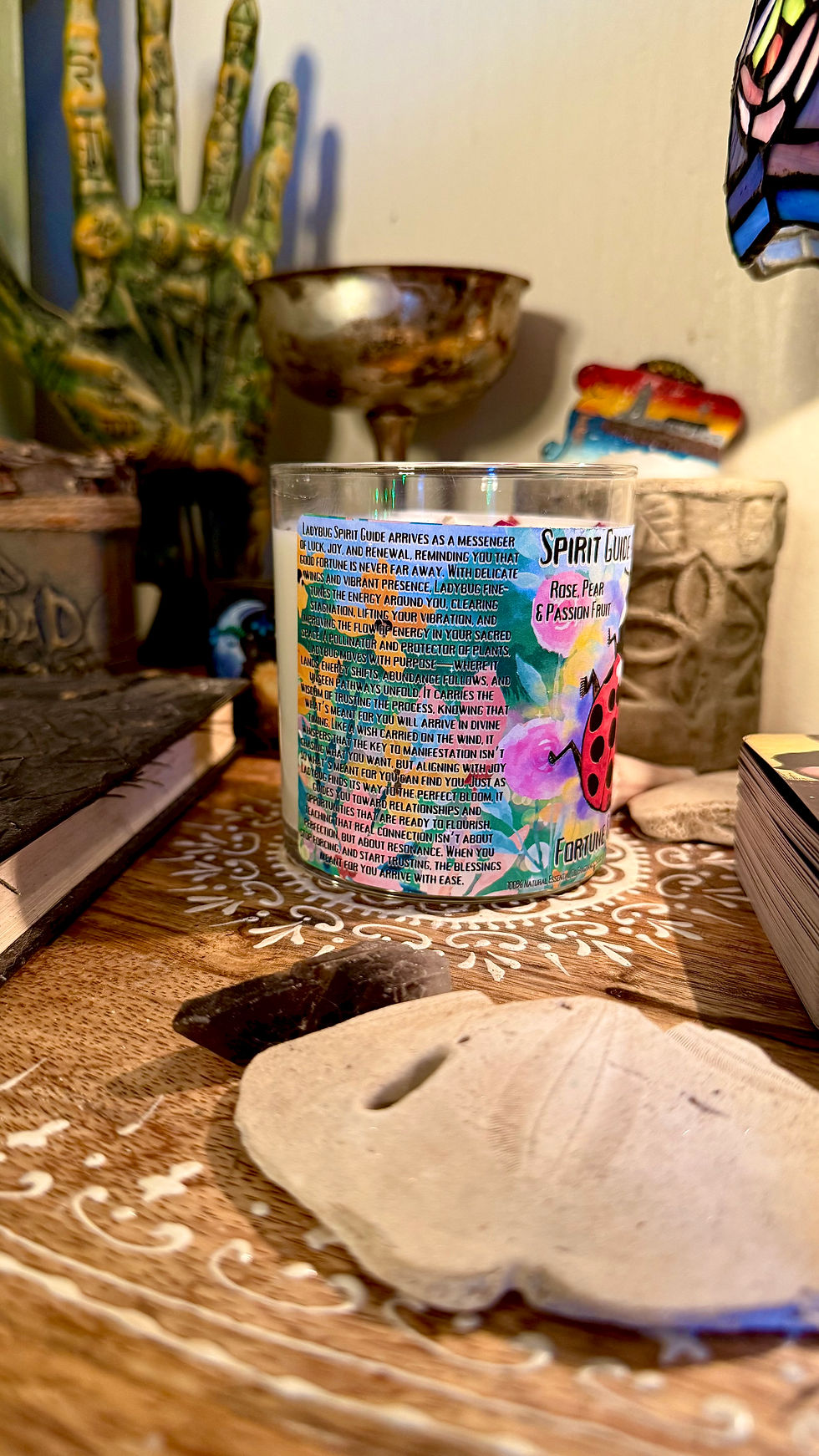 Thumbnail: Ladybug- Fortune & Devotion- Spirit Guide Intention Candle