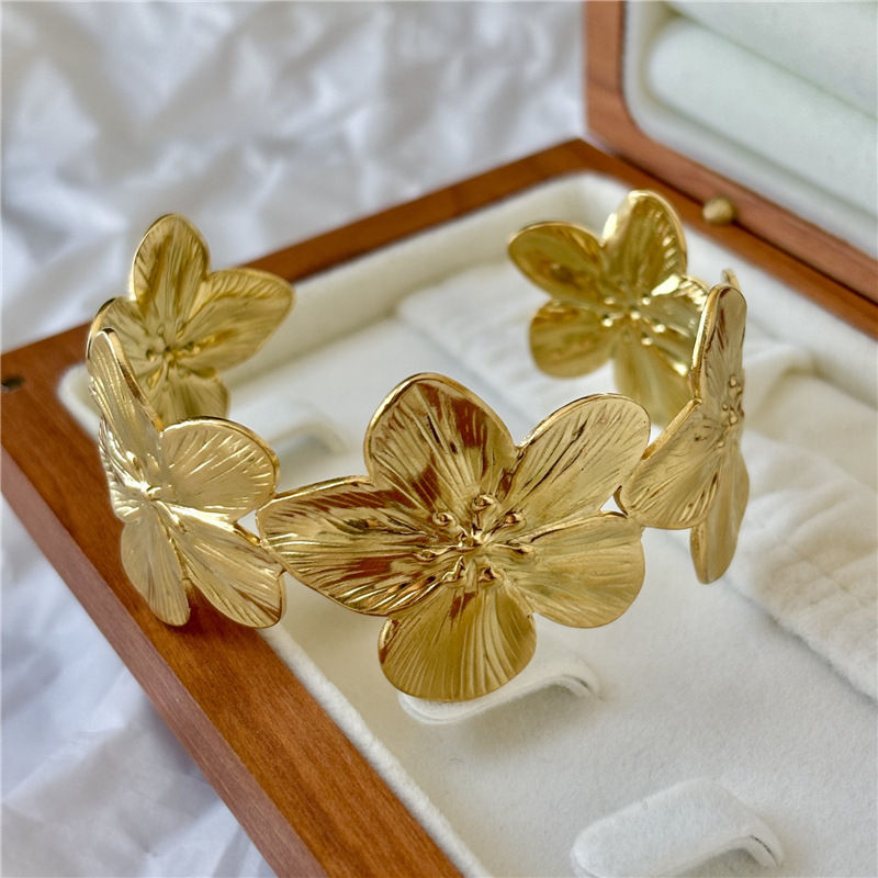 Thumbnail: Sculpted Petal Statement Cuff