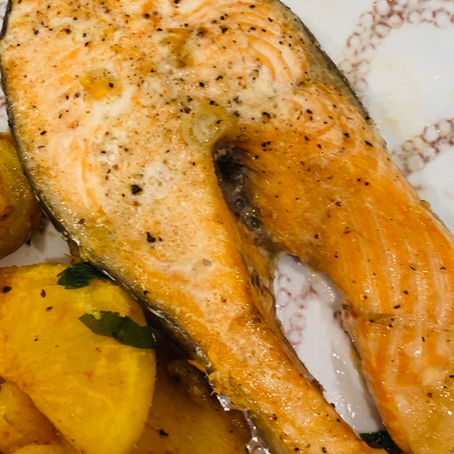 Baked Salmon Steaks