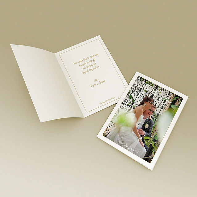 carla and joseph wedding thank you card