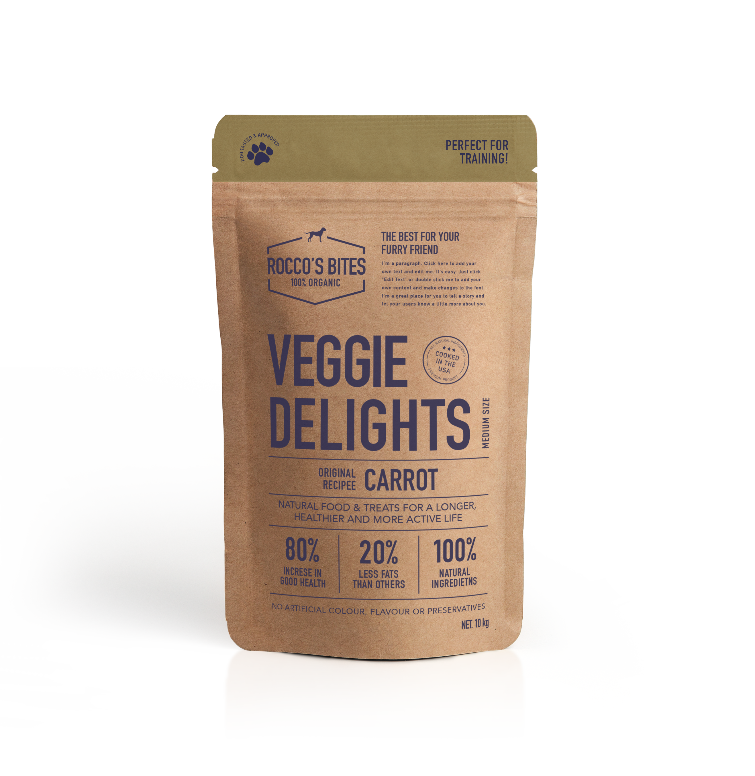 Dog food: Veggie Delights