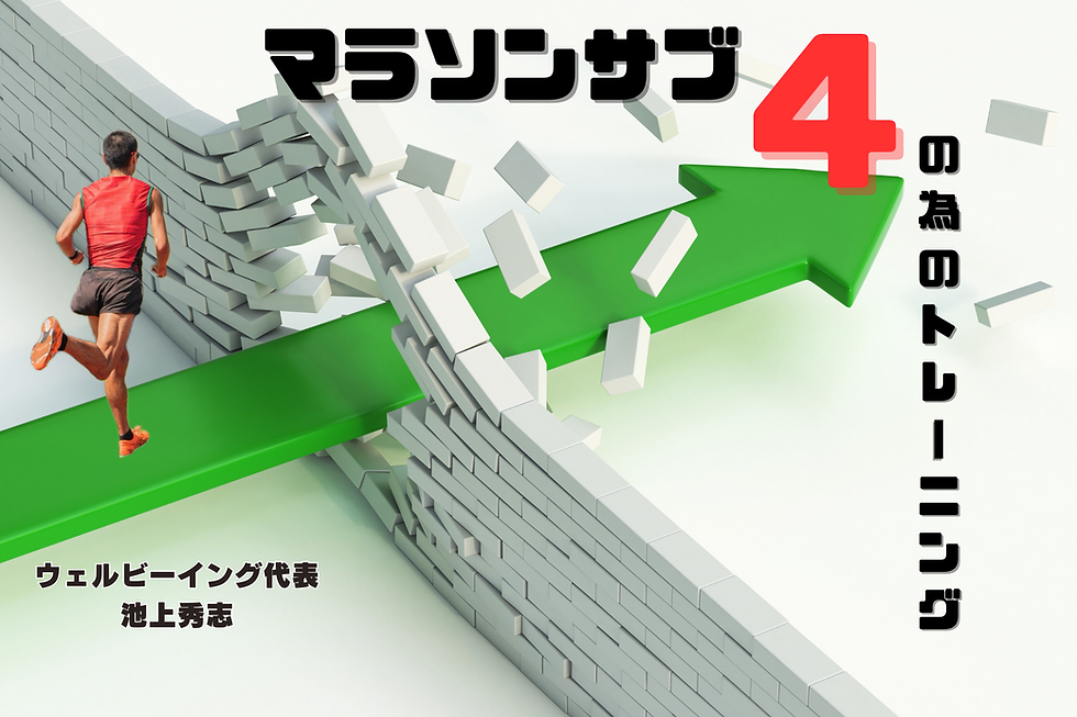マラソンサブ4の為のトレーニング