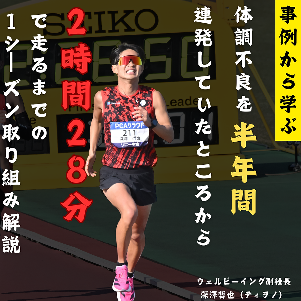 サムネイル： 事例から学ぶ！深澤哲也が自己ベストの2時間28分を記録するまでのシーズン振り返り解説
