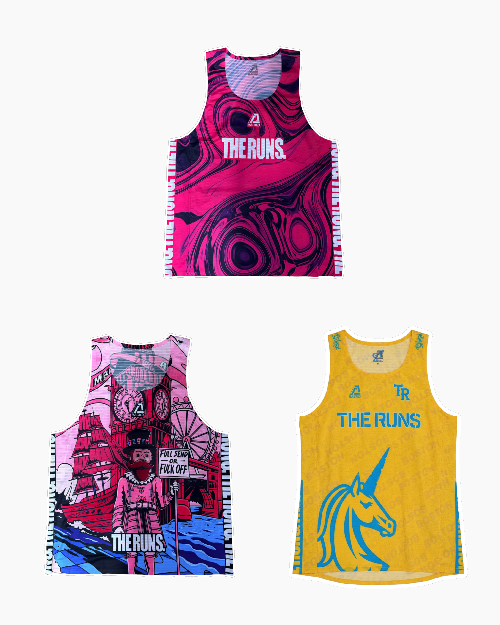 The Runs Three Pack Unisex Vest