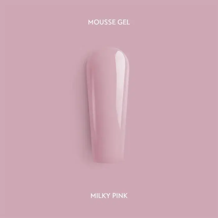 Indigo Milky Pink Mousse Gel - self-leveling jelly - 15 G