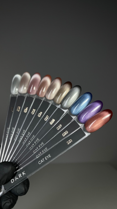 Thumbnail: Dark gel polish Cat Eye 24, 10 ml