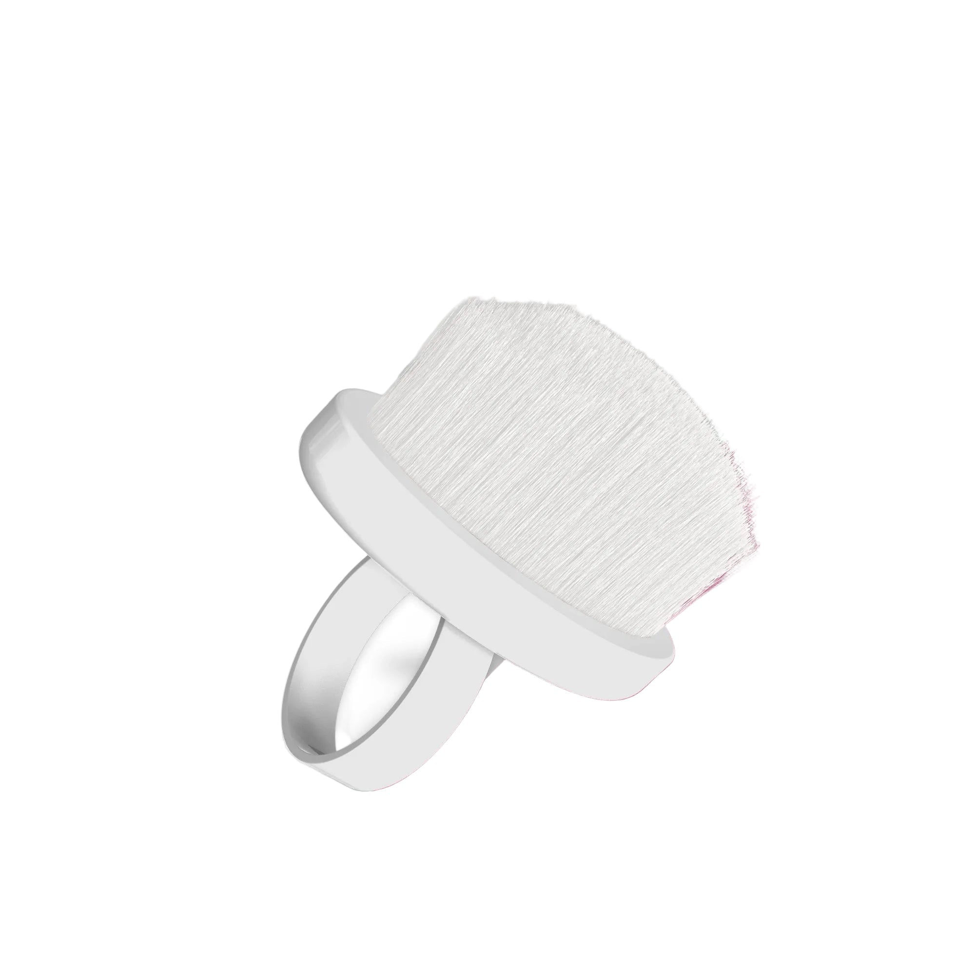 STALEKS Finger Ring Manicure Brush For Dust Removal EXPERT 03 Mini (10 Pcs)
