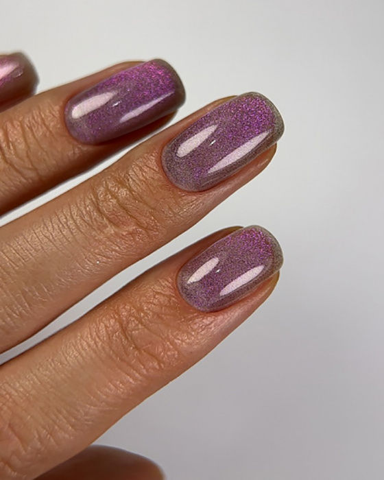 Thumbnail: Dark gel polish Cat Eye 15, 6 ml