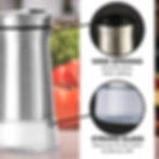 Thumbnail: Salt Shaker or Pepper Shakers - Spice Dispenser with Adjustable Pour Holes