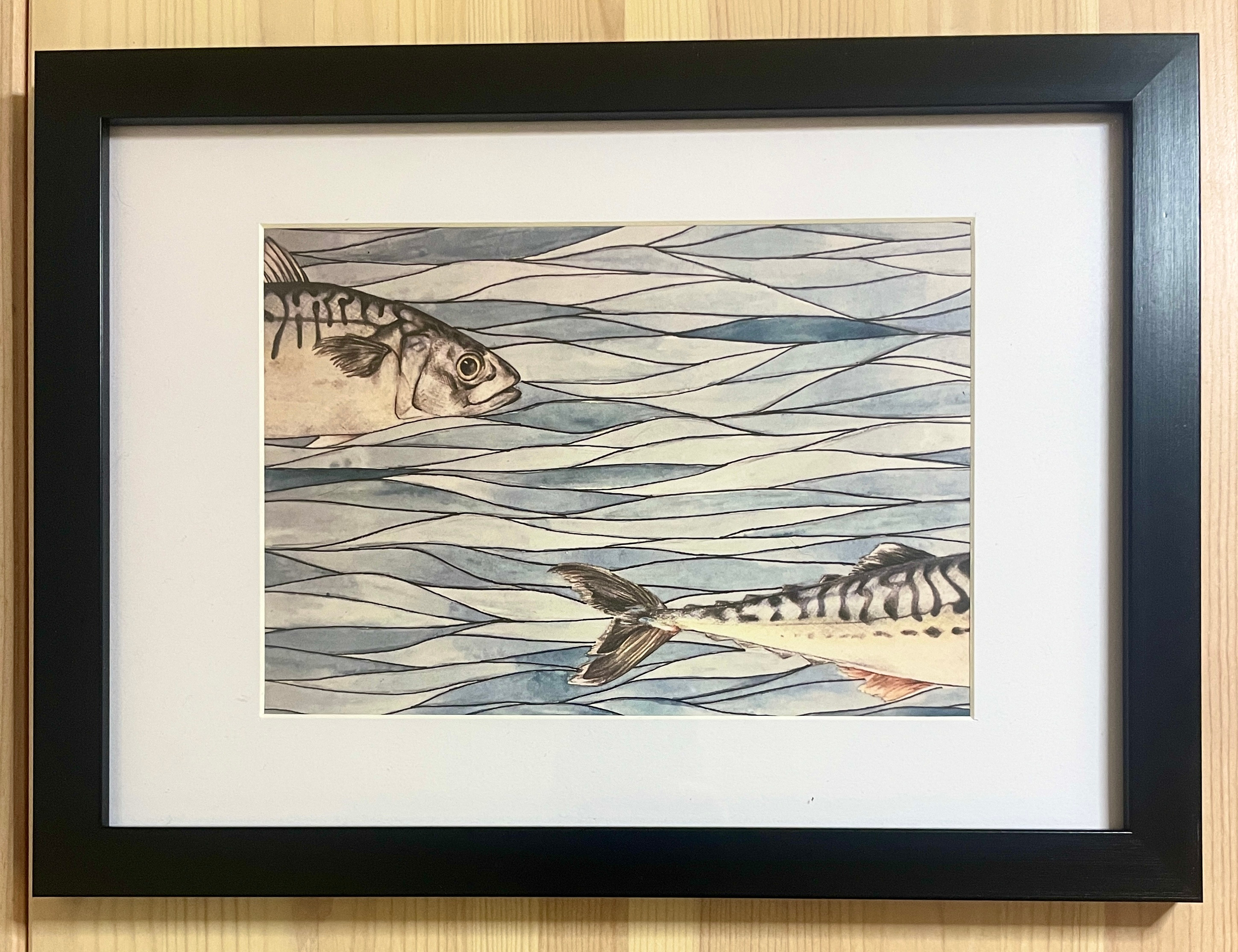 Chasing Tales - Framed A4 Print