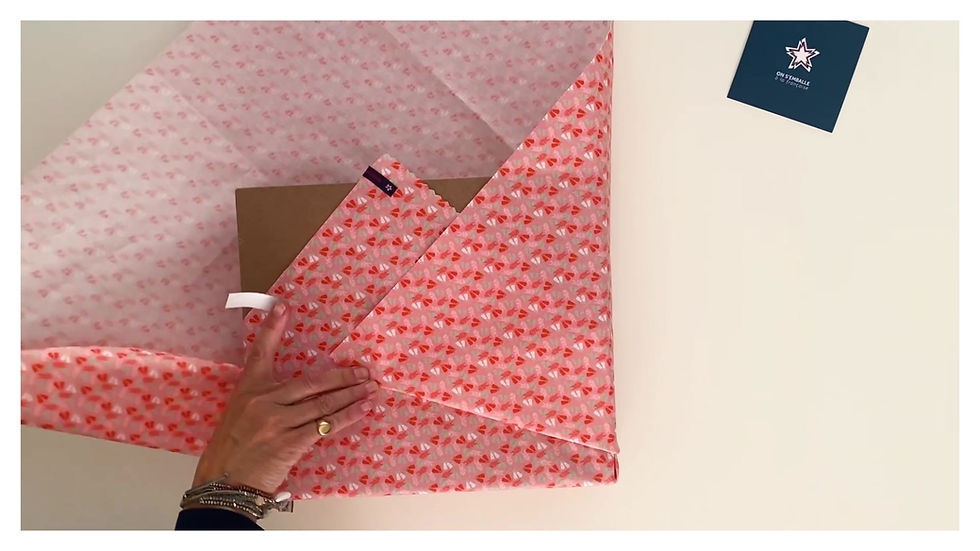 Miniature : Video tuto pour emballer très facilement avec les emballages réutilisables