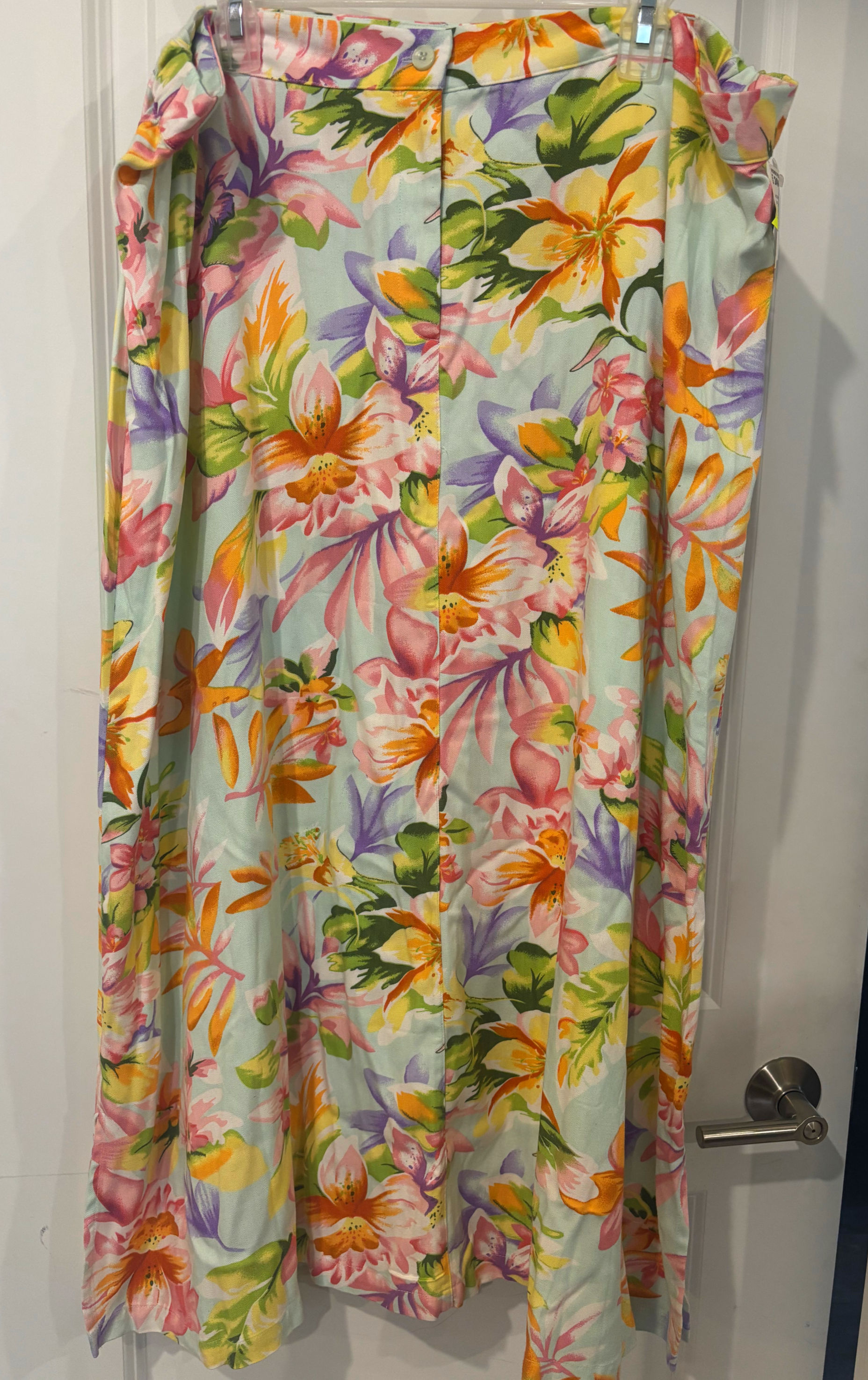 NWT Vintage 2000s Jaclyn Smith Floral Maxi Skirt Tropical Size 24W