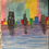 Thumbnail: Chicago Glow: Original Signed Chicago Skyline Oil Pastel 9x12