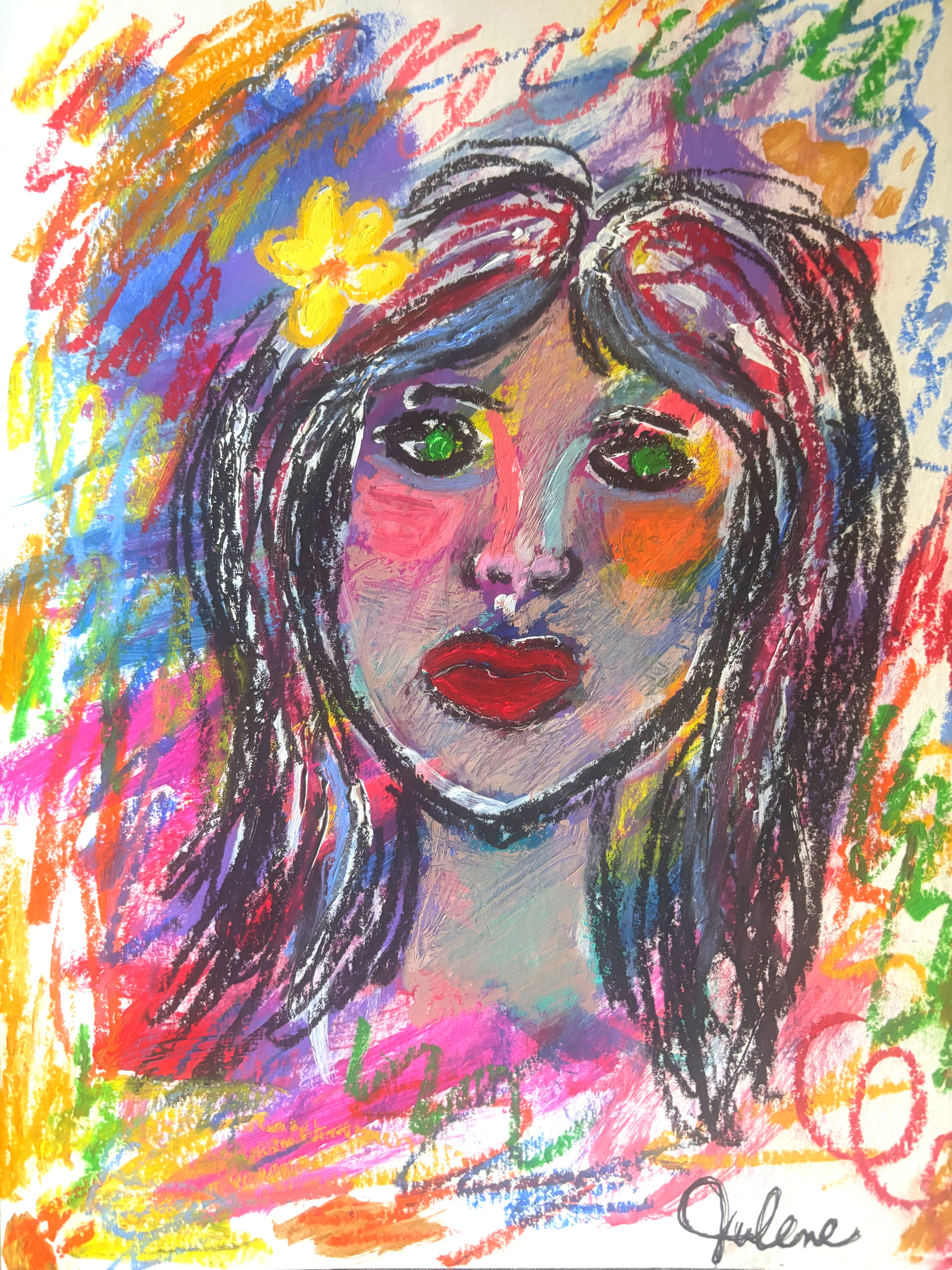 Bella- Original Signed Mixed Media Abstract Expressionism