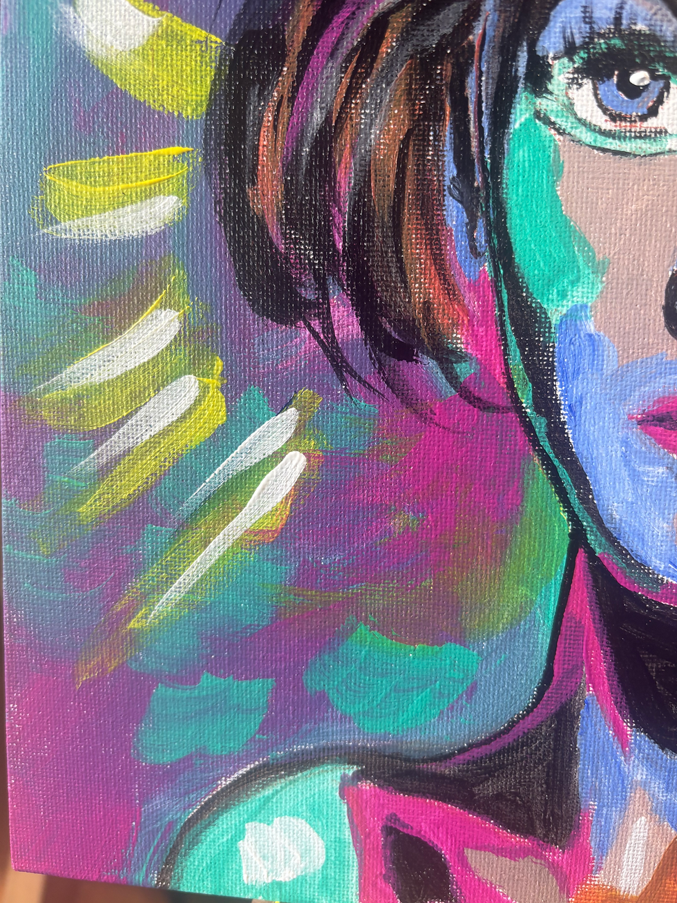 Thumbnail: Electra: Original Painting of French Model 11x14