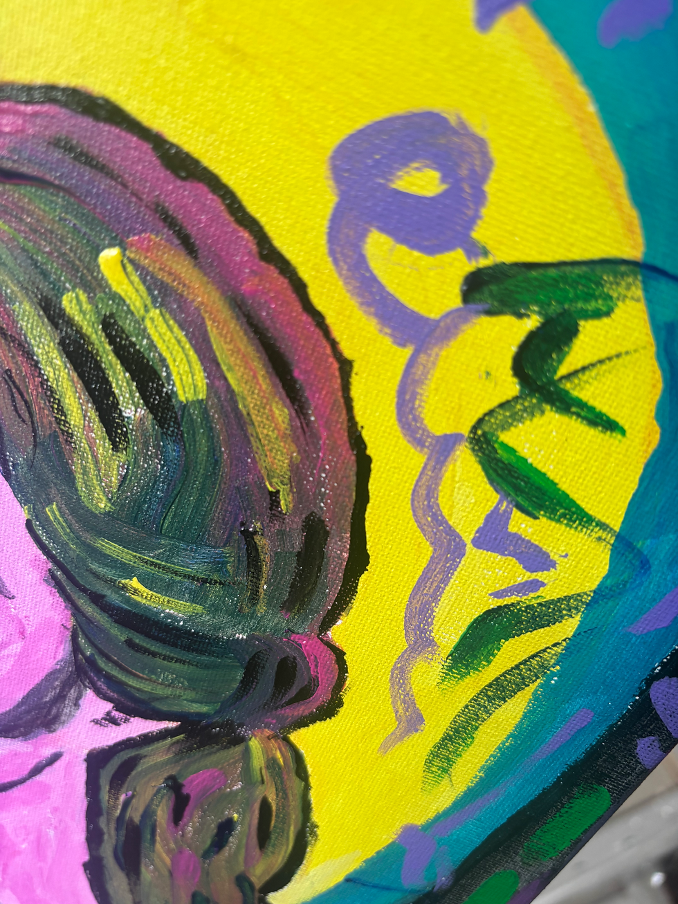 Thumbnail: Aphrodite: Original Painting Goddess of Love Acrylic 11x14 Office Home Decor