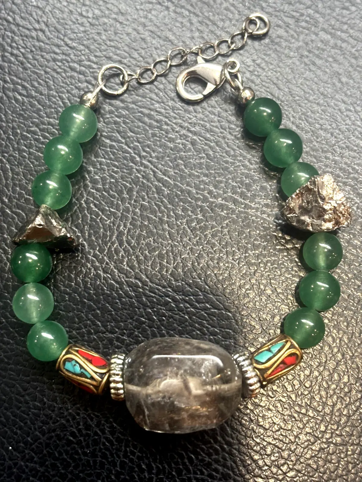 Boho Handcrafted Natural Stone Bracelet Unisex