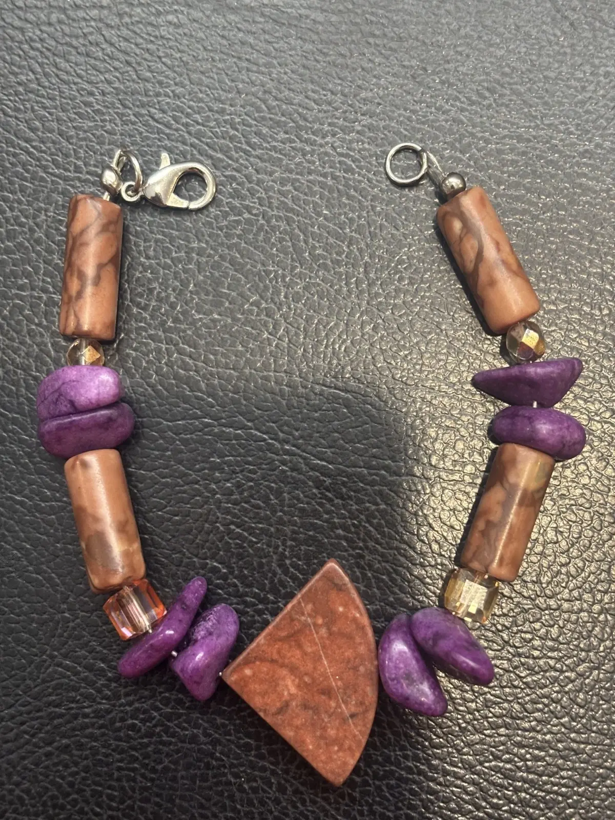 Boho Handcrafted Jasper Natural Stone Bracelet