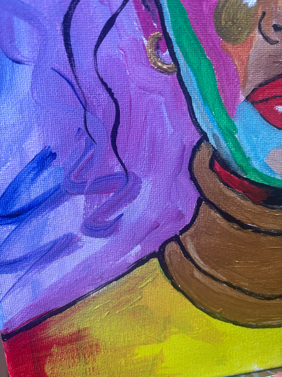 Thumbnail: Harmony: Original Painting  Acrylic 11x14 Home Office Decor