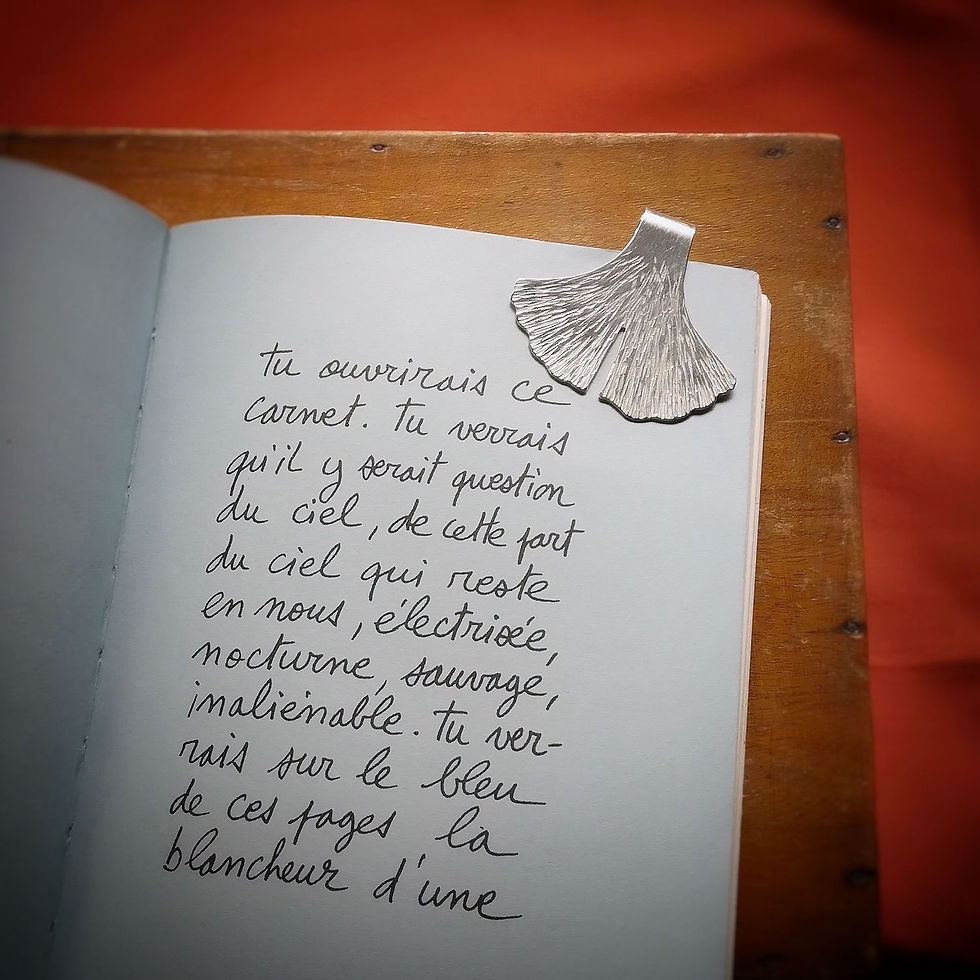 Miniature : pince à billet / marque-page GINKGO