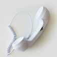 ホワイト固定電話イヤホン