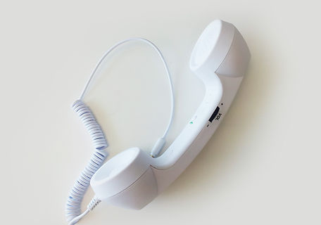 Blanc Oreillette Téléphone fixe