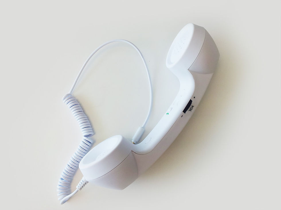 Vit telefonlur
